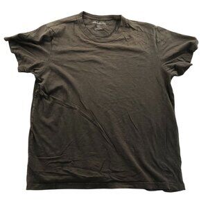 Eddie Bauer Mens T-Shirt Large Green Short Sleeve Classic Casual Cotton Top